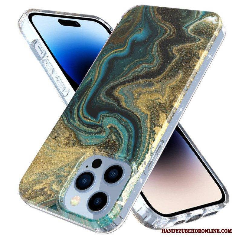Handyhülle Für iPhone 14 Pro Einzelner Marmor