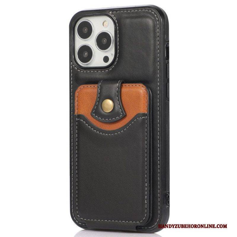 Handyhülle Für iPhone 14 Pro Flip Case Klappkartenhalter