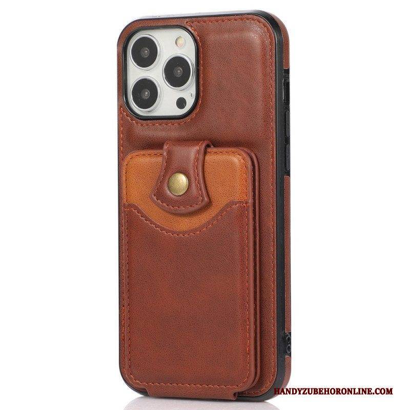 Handyhülle Für iPhone 14 Pro Flip Case Klappkartenhalter