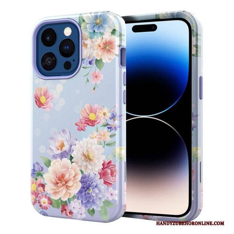 Handyhülle Für iPhone 14 Pro Vintage-blumen