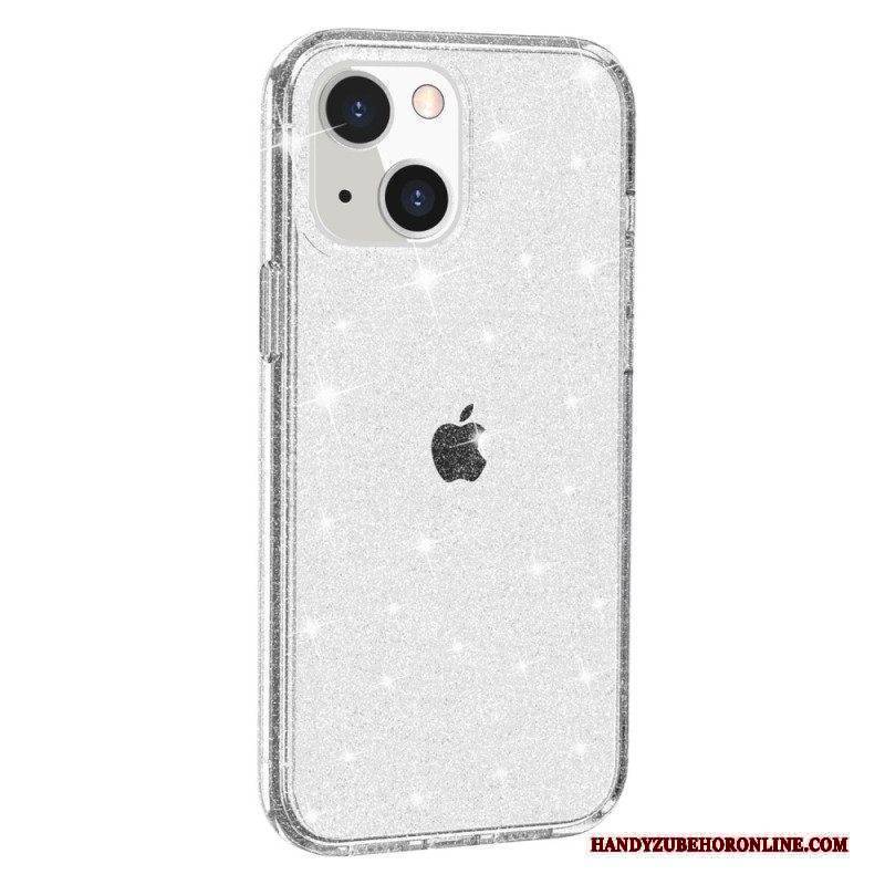 Handyhülle Für iPhone 15 Transparenter Glitzer