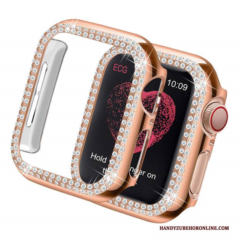 Hülle Apple Watch Series 1 Schutz Trend Gold, Case Apple Watch Series 1 Strass Leicht Grenze