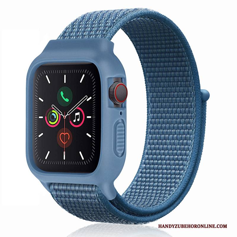 Hülle Apple Watch Series 1 Silikon Neu Nylon, Case Apple Watch Series 1 Blau Trend