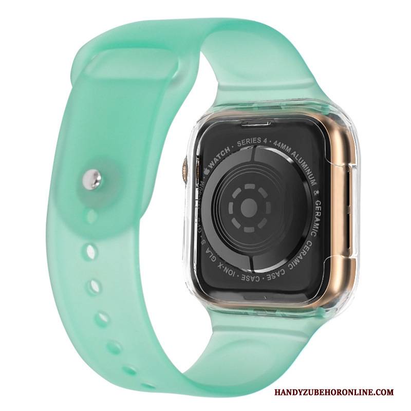 Hülle Apple Watch Series 1 Silikon Sport Pu, Case Apple Watch Series 1 Schutz Zweifarbig Grün