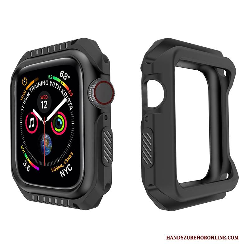 Hülle Apple Watch Series 1 Weiche Gelb Schwarz, Case Apple Watch Series 1 Schutz Anti-sturz