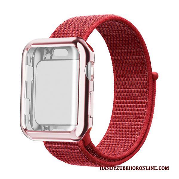 Hülle Apple Watch Series 2 Rot Nylon, Case Apple Watch Series 2