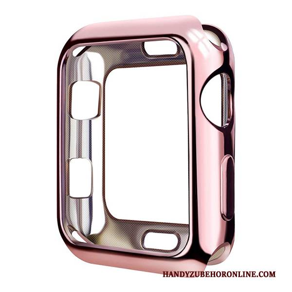 Hülle Apple Watch Series 2 Weiche Gold Transparent, Case Apple Watch Series 2 Schutz Überzug Schlank