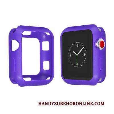 Hülle Apple Watch Series 3 Farbe Anti-sturz Lila, Case Apple Watch Series 3 Weiche