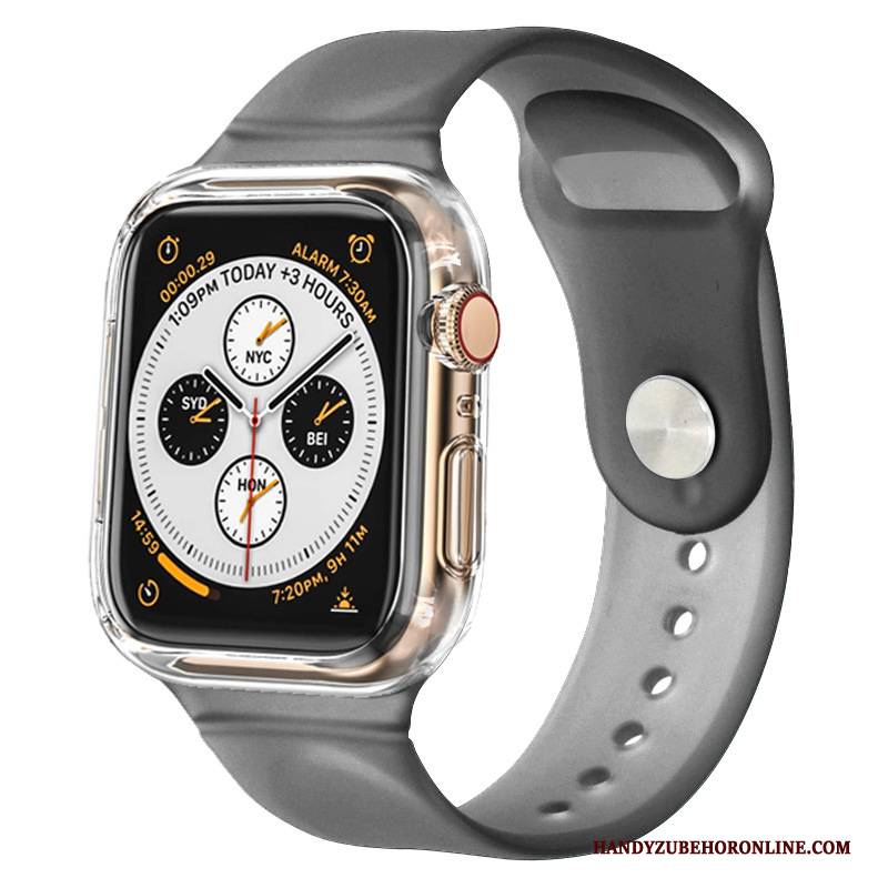 Hülle Apple Watch Series 3 Silikon Zweifarbig Sport, Case Apple Watch Series 3 Schutz Schwarz