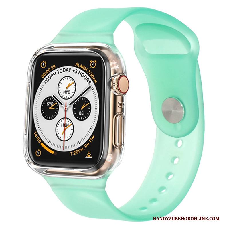 Hülle Apple Watch Series 3 Silikon Zweifarbig Sport, Case Apple Watch Series 3 Schutz Schwarz