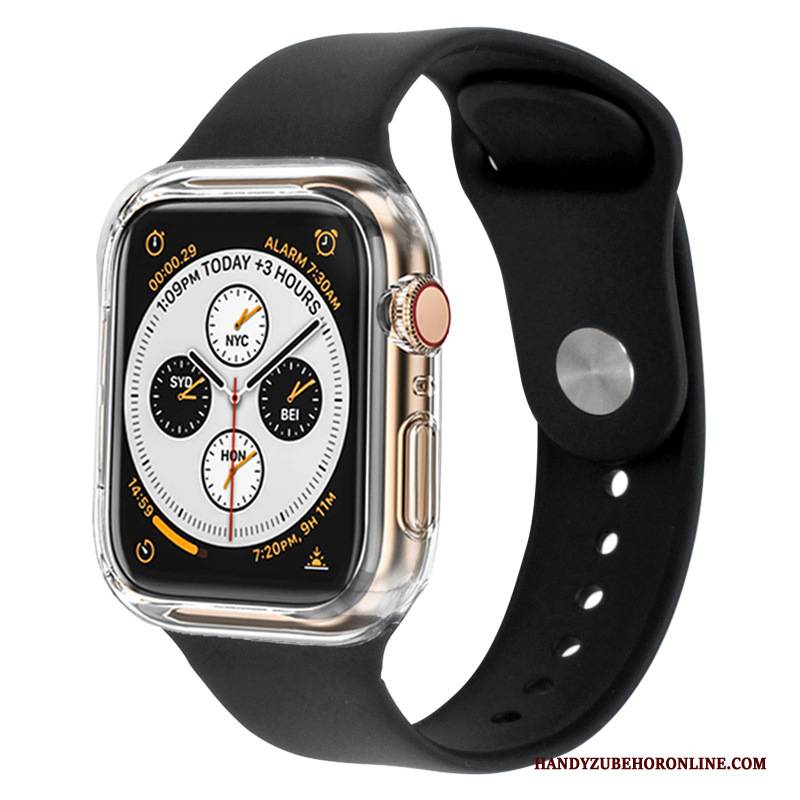 Hülle Apple Watch Series 3 Silikon Zweifarbig Sport, Case Apple Watch Series 3 Schutz Schwarz