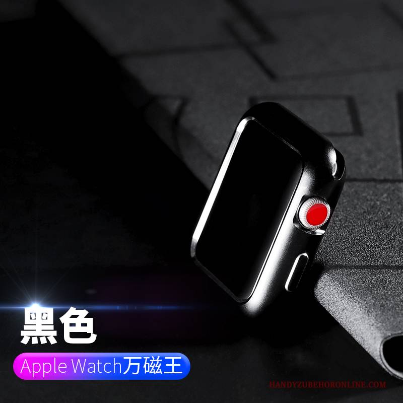 Hülle Apple Watch Series 3 Taschen Überzug Anti-sturz, Case Apple Watch Series 3 Metall Rot Grenze