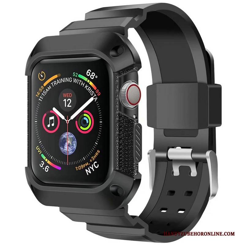 Hülle Apple Watch Series 4 Schutz Blau Rüstung, Case Apple Watch Series 4 Sport Anti-sturz