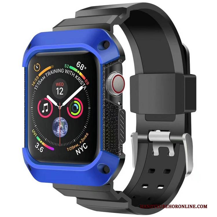 Hülle Apple Watch Series 4 Schutz Blau Rüstung, Case Apple Watch Series 4 Sport Anti-sturz