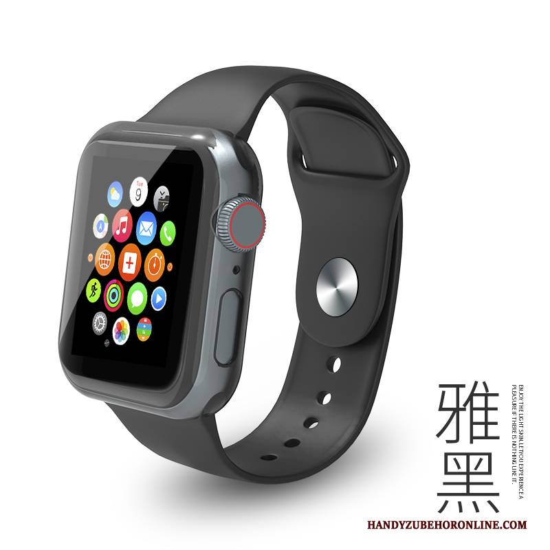 Hülle Apple Watch Series 4 Schutz Trend Persönlichkeit, Case Apple Watch Series 4 Mode Schwarz Sport