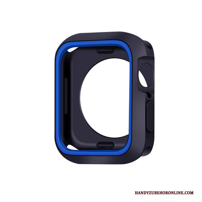 Hülle Apple Watch Series 4 Silikon Blau, Case Apple Watch Series 4 Weiche