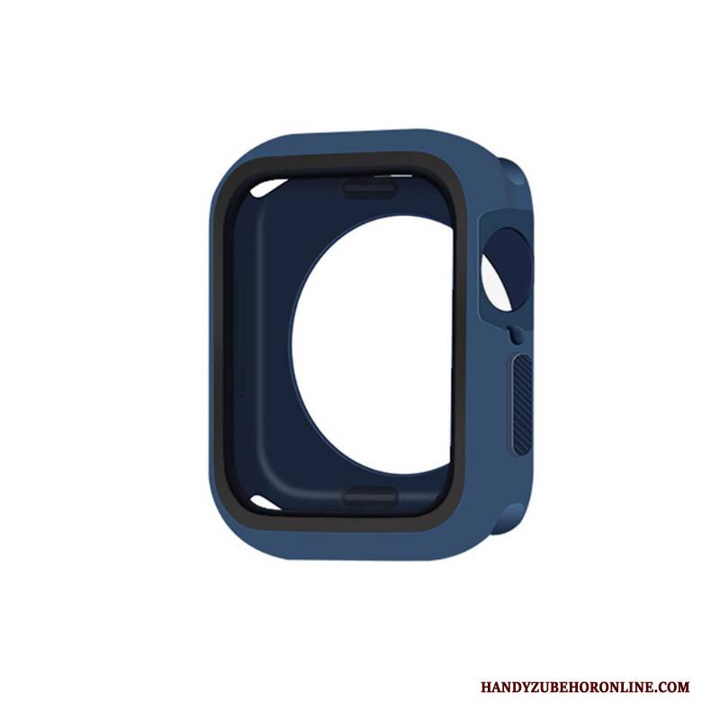 Hülle Apple Watch Series 4 Silikon Blau, Case Apple Watch Series 4 Weiche