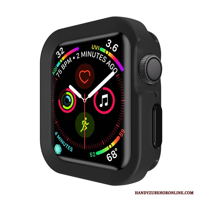 Hülle Apple Watch Series 4 Silikon Rosa Sport, Case Apple Watch Series 4 Schutz Anti-sturz