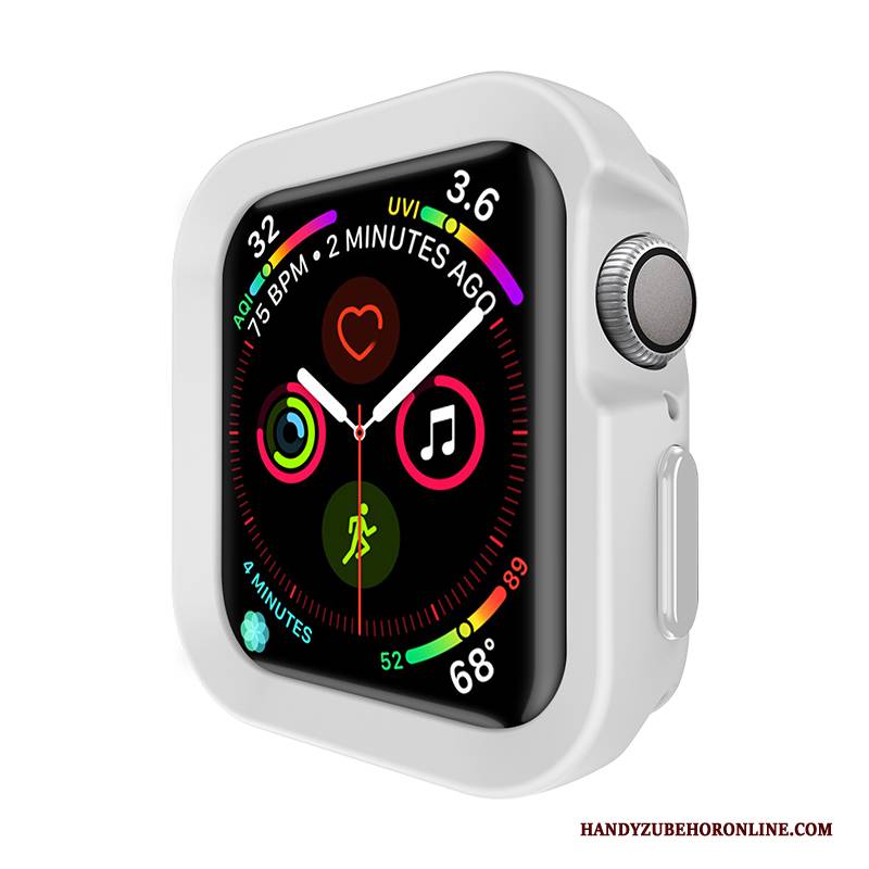 Hülle Apple Watch Series 4 Silikon Rosa Sport, Case Apple Watch Series 4 Schutz Anti-sturz