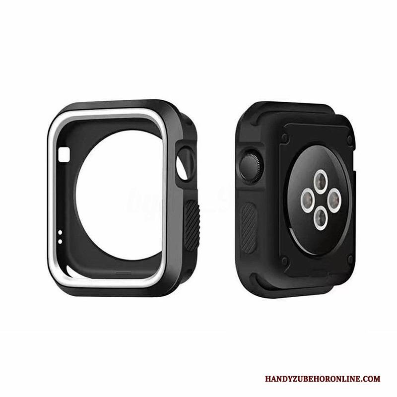 Hülle Apple Watch Series 4 Weiche Anti-sturz Zubehör, Case Apple Watch Series 4 Silikon Grenze Grün