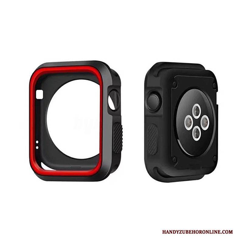 Hülle Apple Watch Series 4 Weiche Anti-sturz Zubehör, Case Apple Watch Series 4 Silikon Grenze Grün