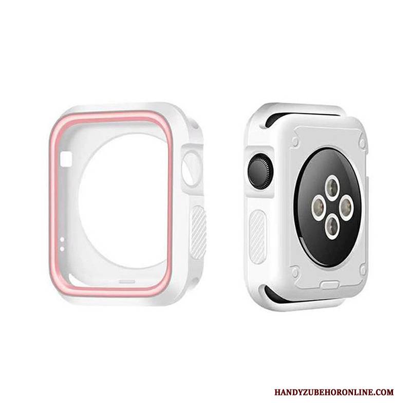 Hülle Apple Watch Series 4 Weiche Anti-sturz Zubehör, Case Apple Watch Series 4 Silikon Grenze Grün