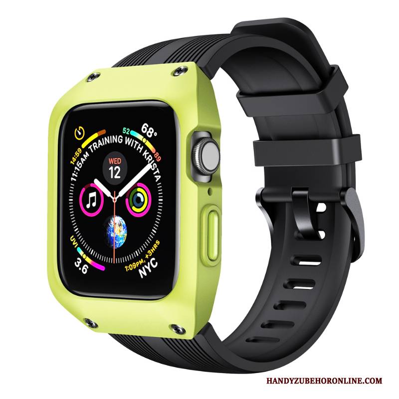 Hülle Apple Watch Series 5 Kreativ Anti-sturz Sport, Case Apple Watch Series 5 Schutz Grün