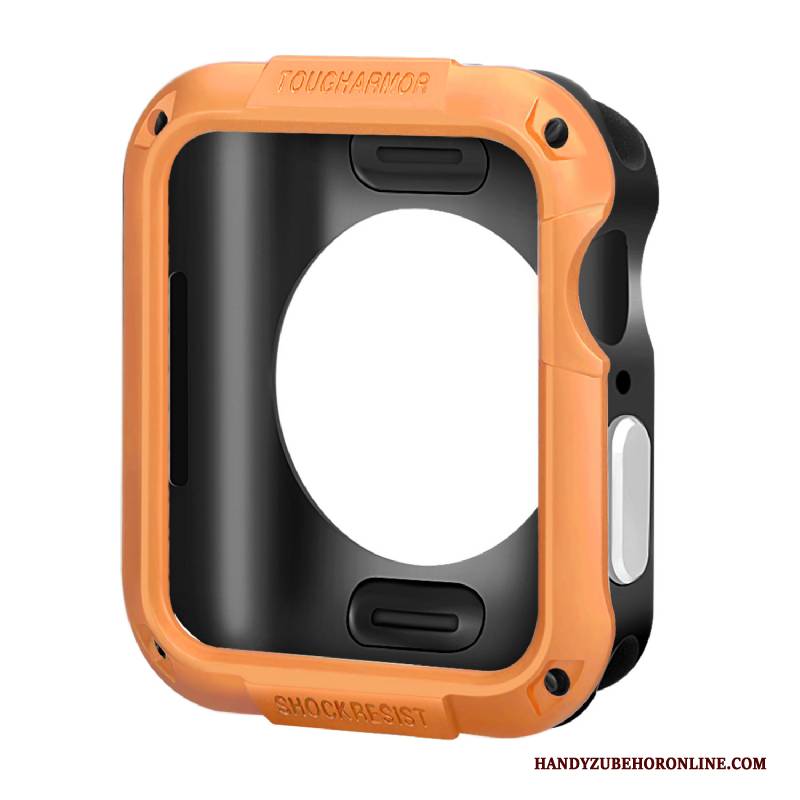 Hülle Apple Watch Series 5 Silikon Grenze Orange, Case Apple Watch Series 5 Schutz Anti-sturz Zubehör