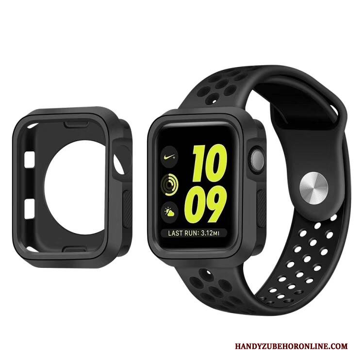 Hülle Apple Watch Series 5 Silikon Weiß Kühlung, Case Apple Watch Series 5 Schutz Sport