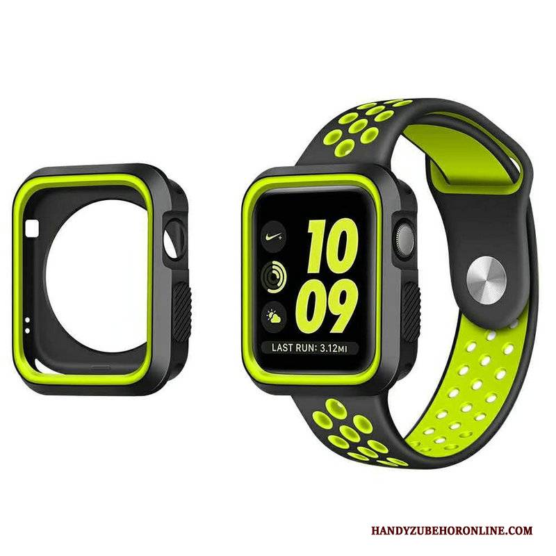 Hülle Apple Watch Series 5 Silikon Weiß Kühlung, Case Apple Watch Series 5 Schutz Sport