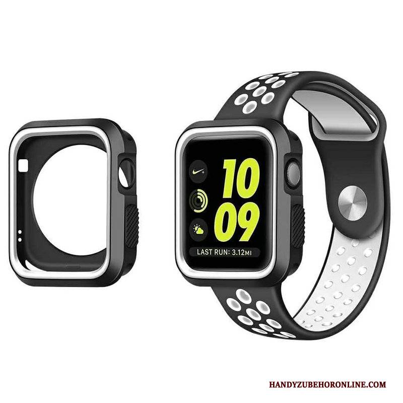 Hülle Apple Watch Series 5 Silikon Weiß Kühlung, Case Apple Watch Series 5 Schutz Sport