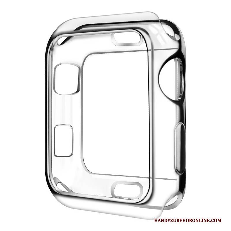 Hülle Apple Watch Series 5 Weiche Schlank Überzug, Case Apple Watch Series 5 Schutz Rot Transparent