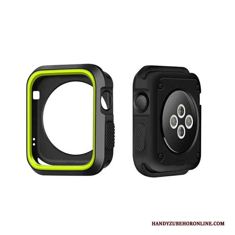 Hülle Apple Watch Series 5 Weiche Schwarz, Case Apple Watch Series 5