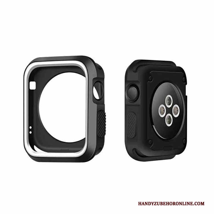 Hülle Apple Watch Series 5 Weiche Schwarz, Case Apple Watch Series 5