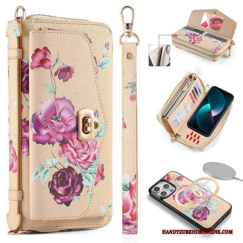 Hülle Flip Case Für iPhone 15 Pro Komplettes Zubehör Für Abnehmbare Schale