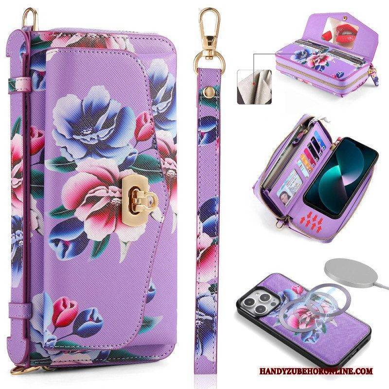 Hülle Flip Case Für iPhone 15 Pro Komplettes Zubehör Für Abnehmbare Schale