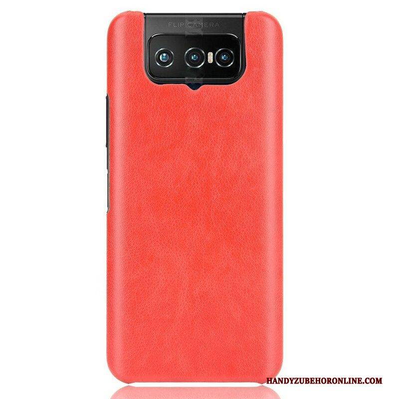 Hülle Für Asus Zenfone 7 / 7 Pro Litschi-ledereffekt