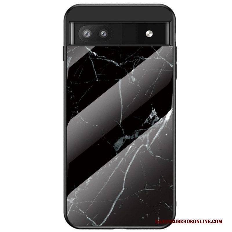 Hülle Für Google Pixel 6A Marmor-gehärtetes Glas