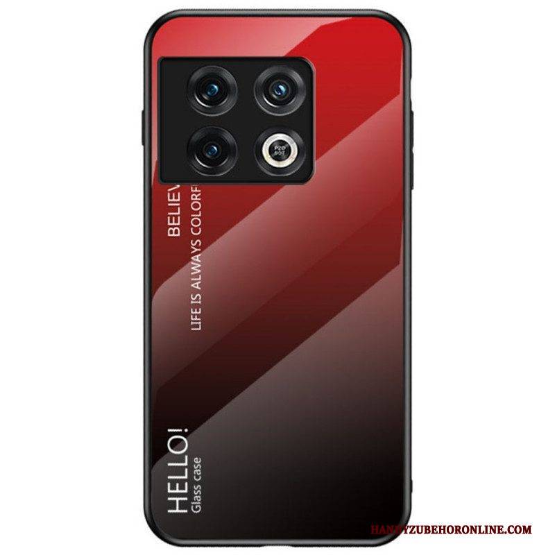 Hülle Für OnePlus 10 Pro 5G Gehärtetes Glas Hallo