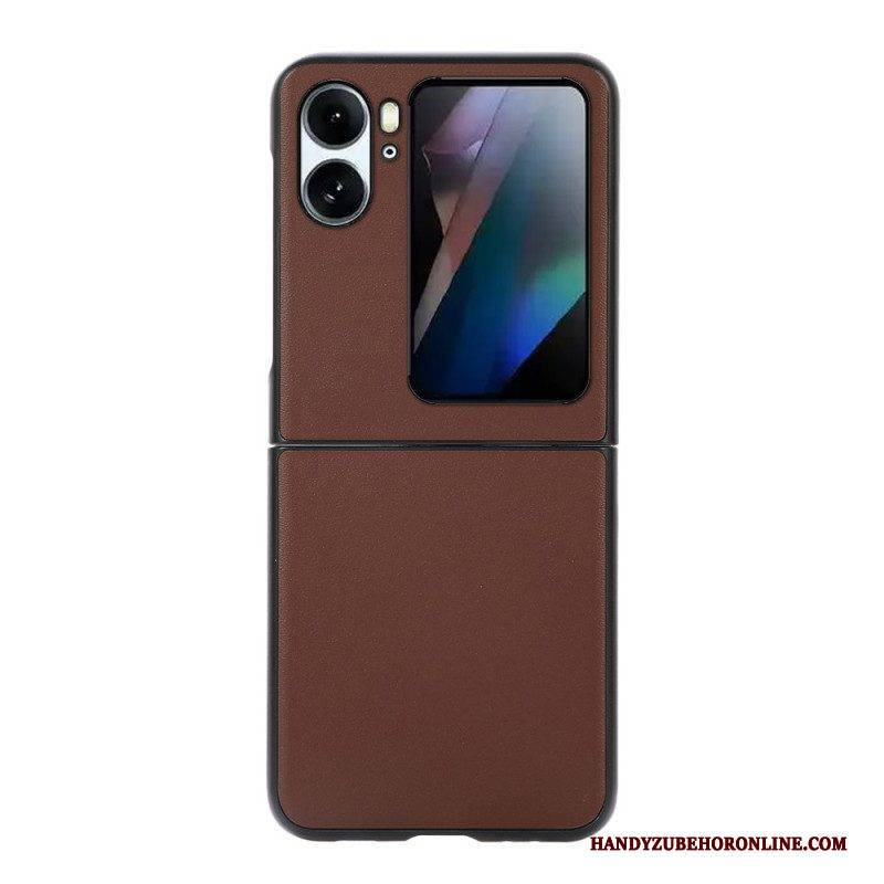 Hülle Für Oppo Find N2 Flip Flip Case Echtes Leder