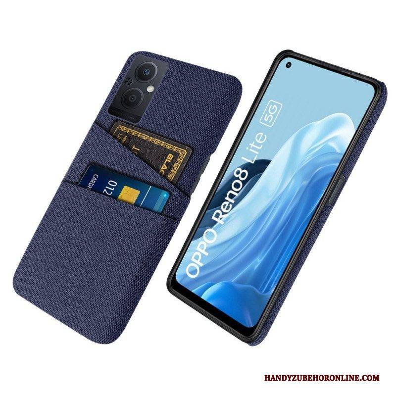 Hülle Für Oppo Reno 8 Lite Kartenhalter-stoff