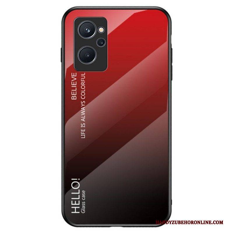 Hülle Für Realme 9i Gehärtetes Glas Hallo