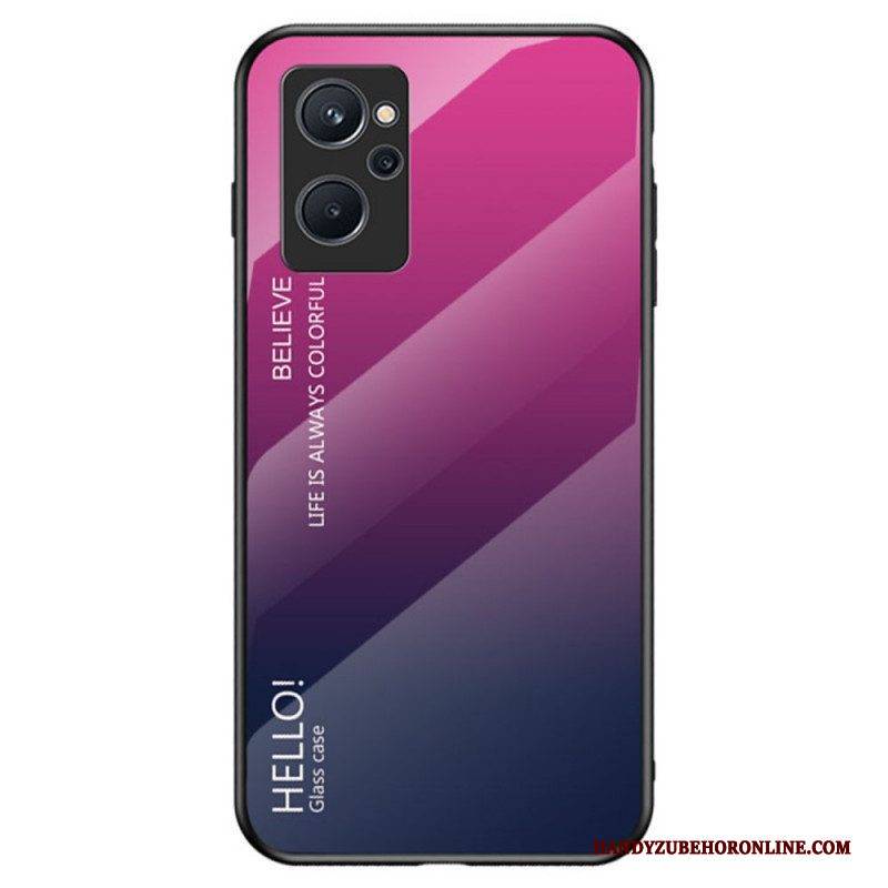 Hülle Für Realme 9i Gehärtetes Glas Hallo