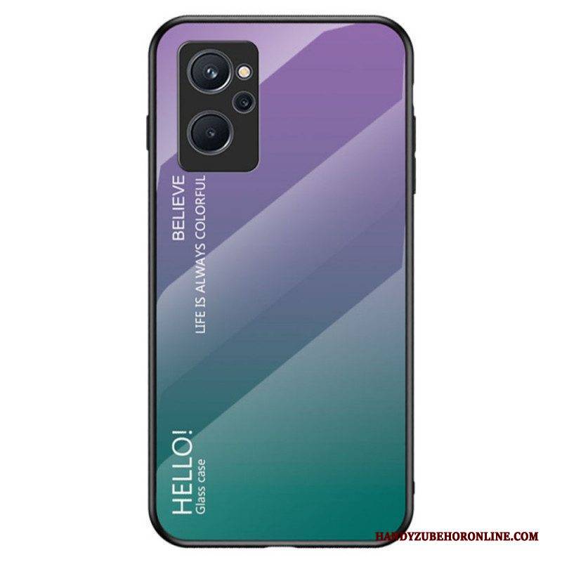 Hülle Für Realme 9i Gehärtetes Glas Hallo