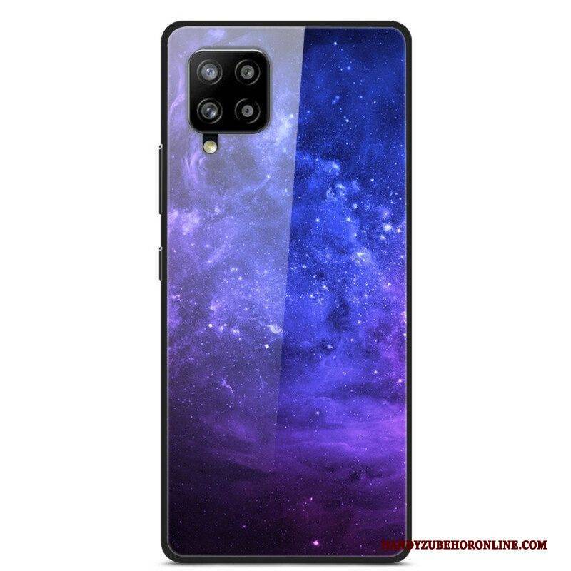 Hülle Für Samsung Galaxy A42 5G Galaxie Aus Glas Und Silikon