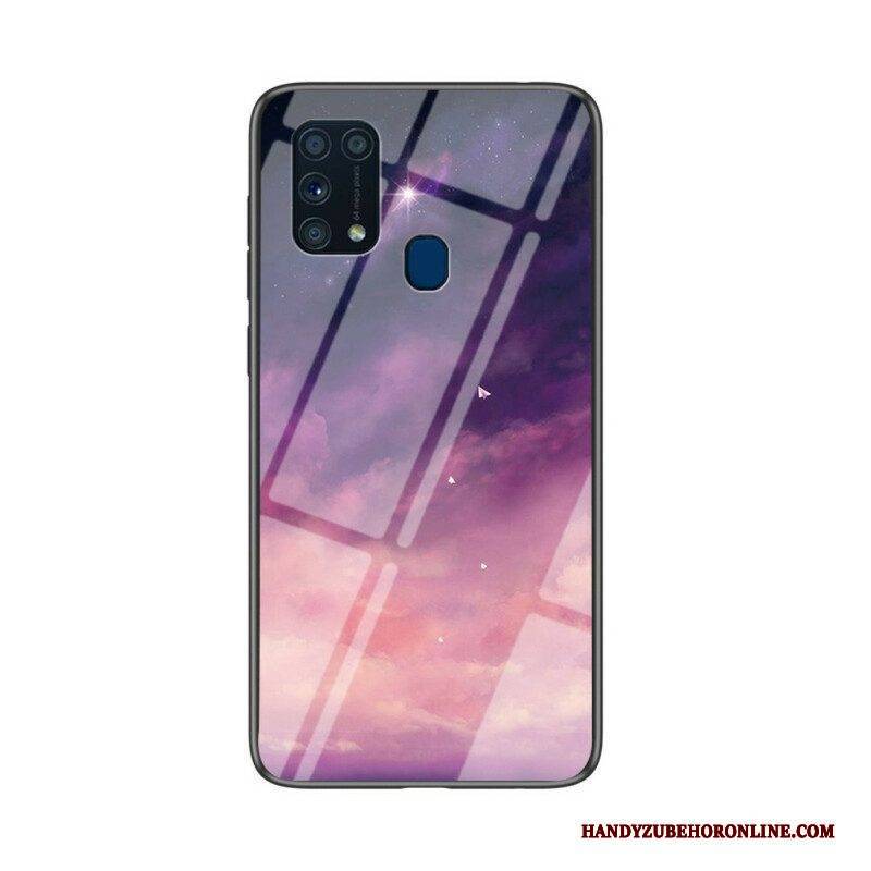 Hülle Für Samsung Galaxy M31 Schönheitsgehärtetes Glas