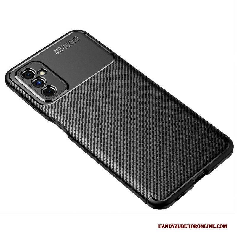 Hülle Für Samsung Galaxy M52 5G Flexible Kohlefaserstruktur