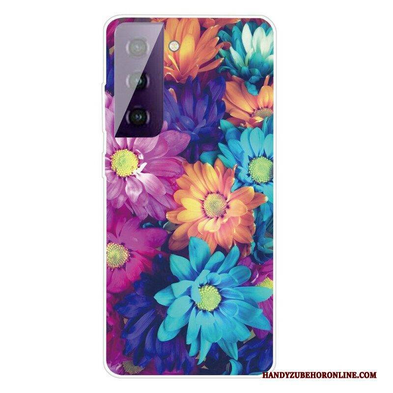 Hülle Für Samsung Galaxy S21 FE Flexible Blumen