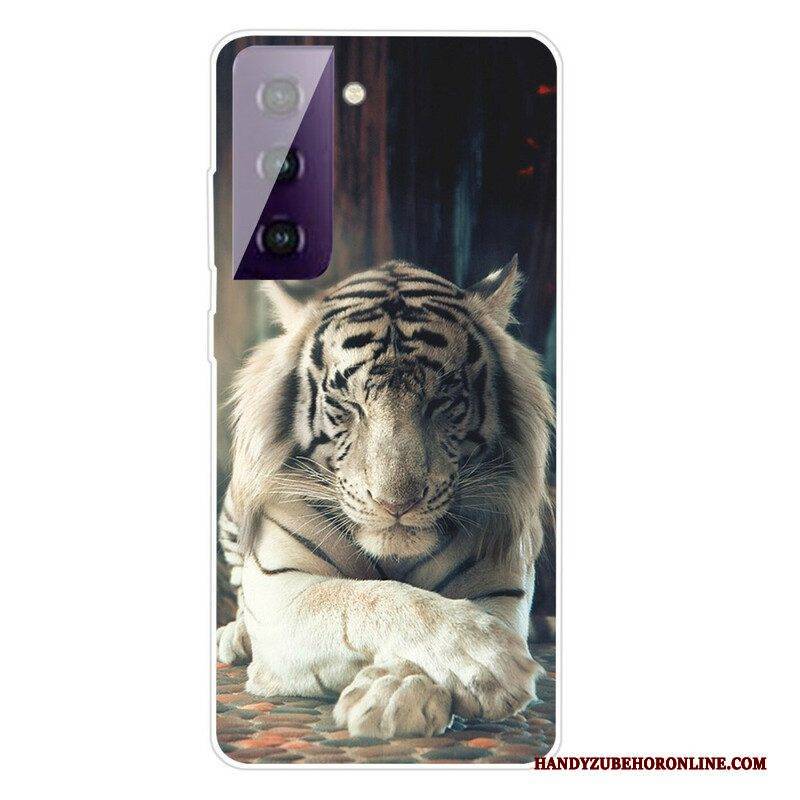 Hülle Für Samsung Galaxy S21 FE Flexibler Tiger