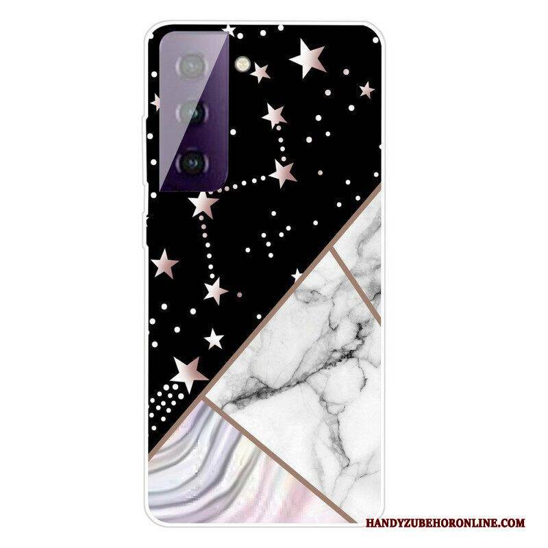 Hülle Für Samsung Galaxy S21 FE Geometrischer Marmor Ablehnen